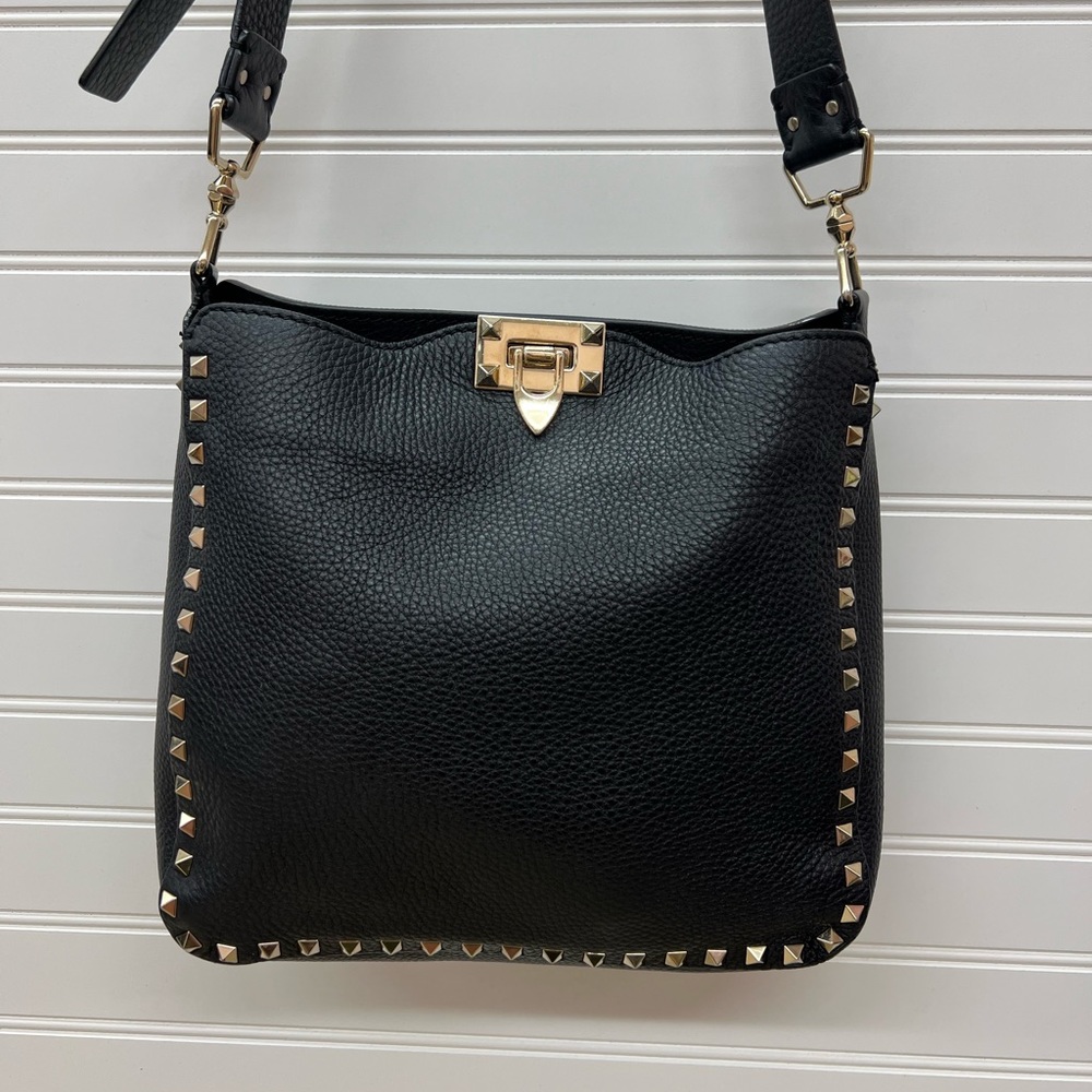 VALENTINO Rockstud Leather Crossbody Bag